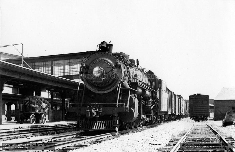 Postcard: Rutland locomotive #35 at Burlington, Vermont